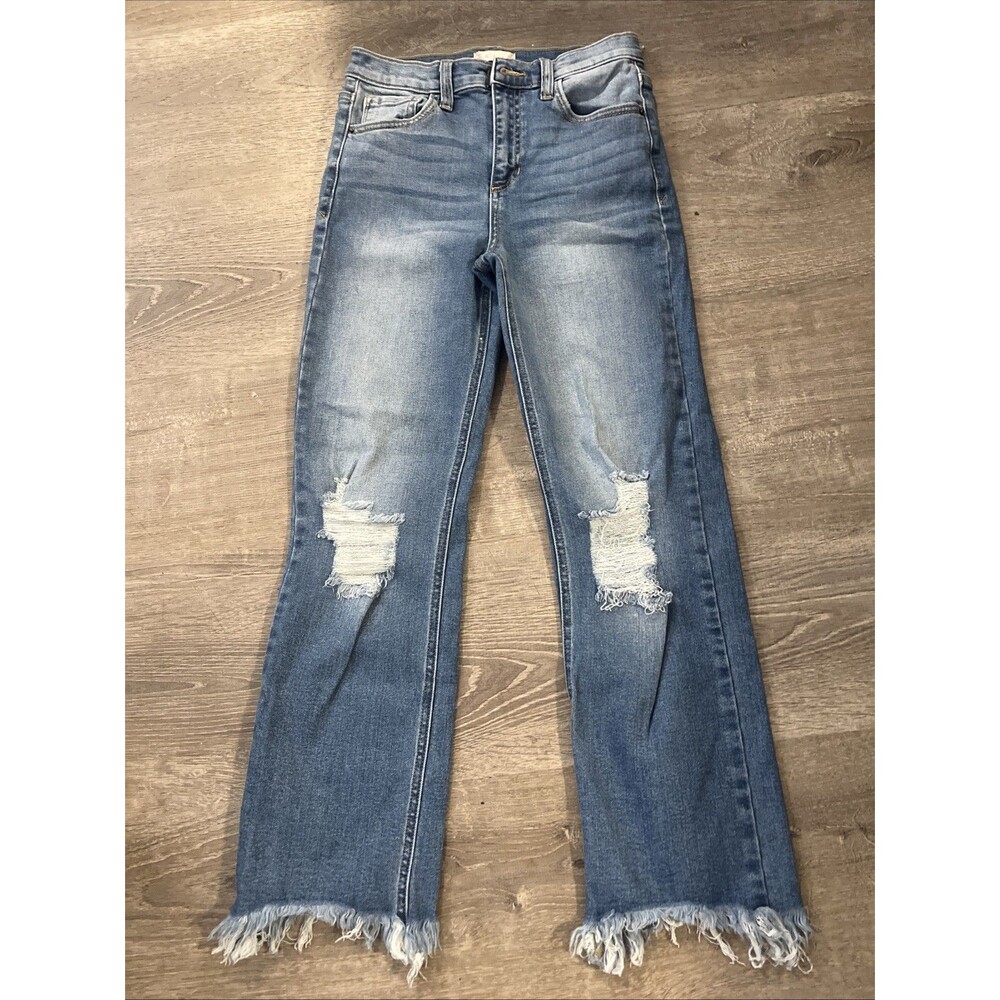 Altar’d State Women’s Distressed Jeans With Fraying Size 25